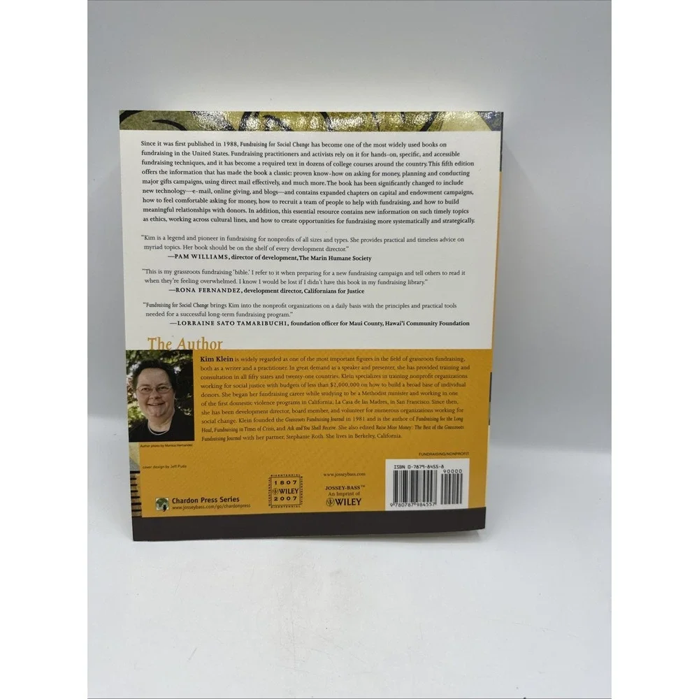 Fundraising‎ for Social Change by Kim Klein 5th Edition Chardon Press 2007 PB
